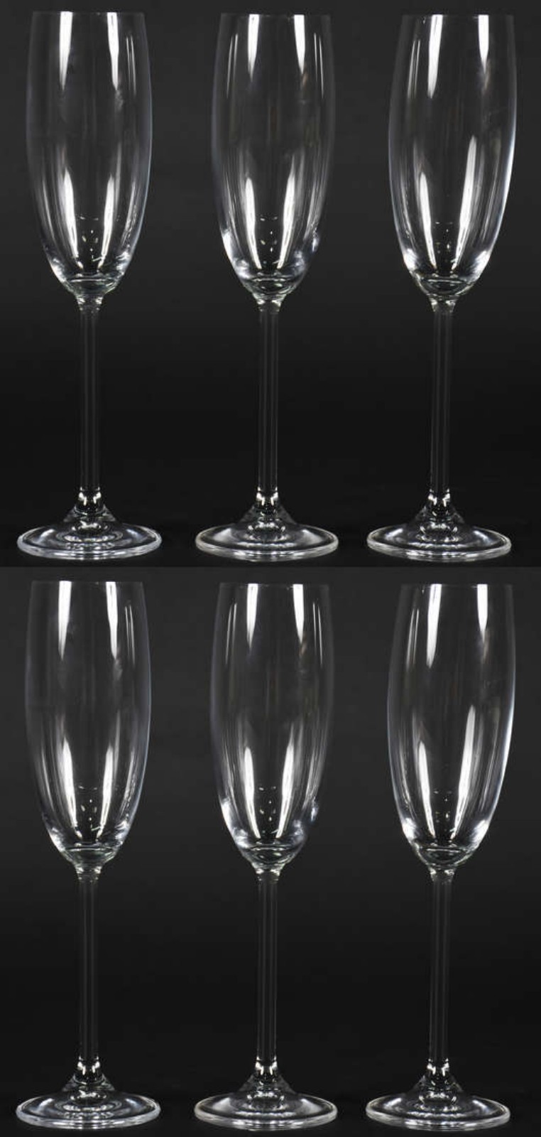 Seis flutes de cristal para champagne, 180 ml. - foto 2 de 2