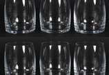 Seis copos de cristal para whisky, 280 ml. - Seis copos de cristal para whisky, 280 ml.