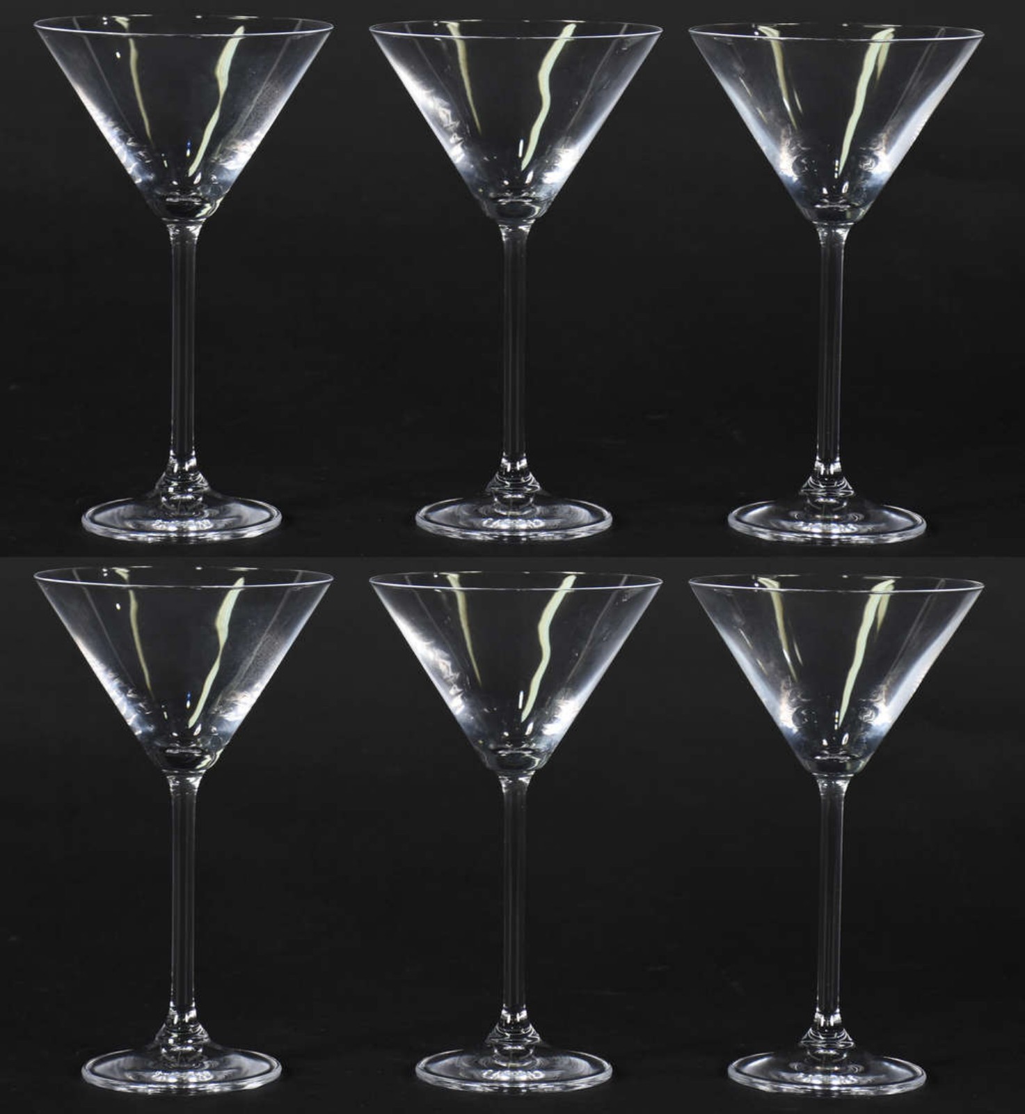 Seis taças de cristal para dry para martíni, 150 ml. - foto 1 de 2