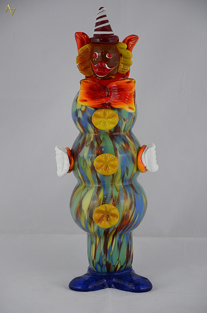 Palhaço de murano medindo 42 cm de altura. - foto 1 de 2