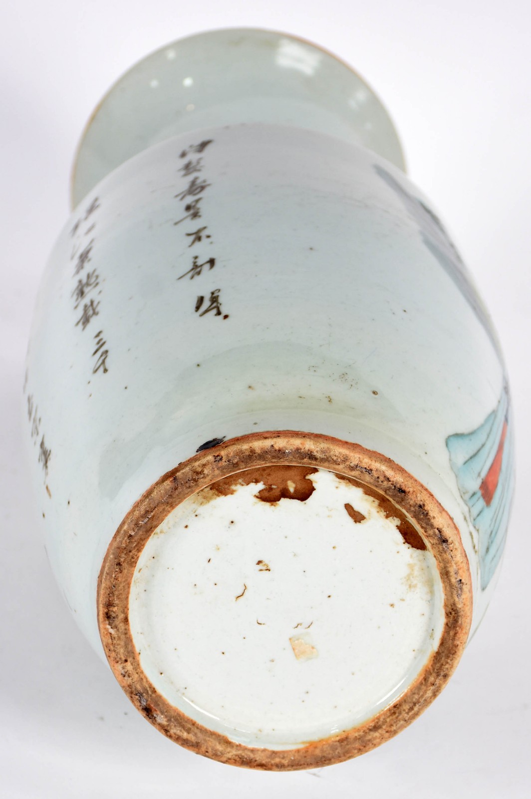 Vaso de porcelana oriental decorado com figuras típicas e animal... - foto 6 de 6