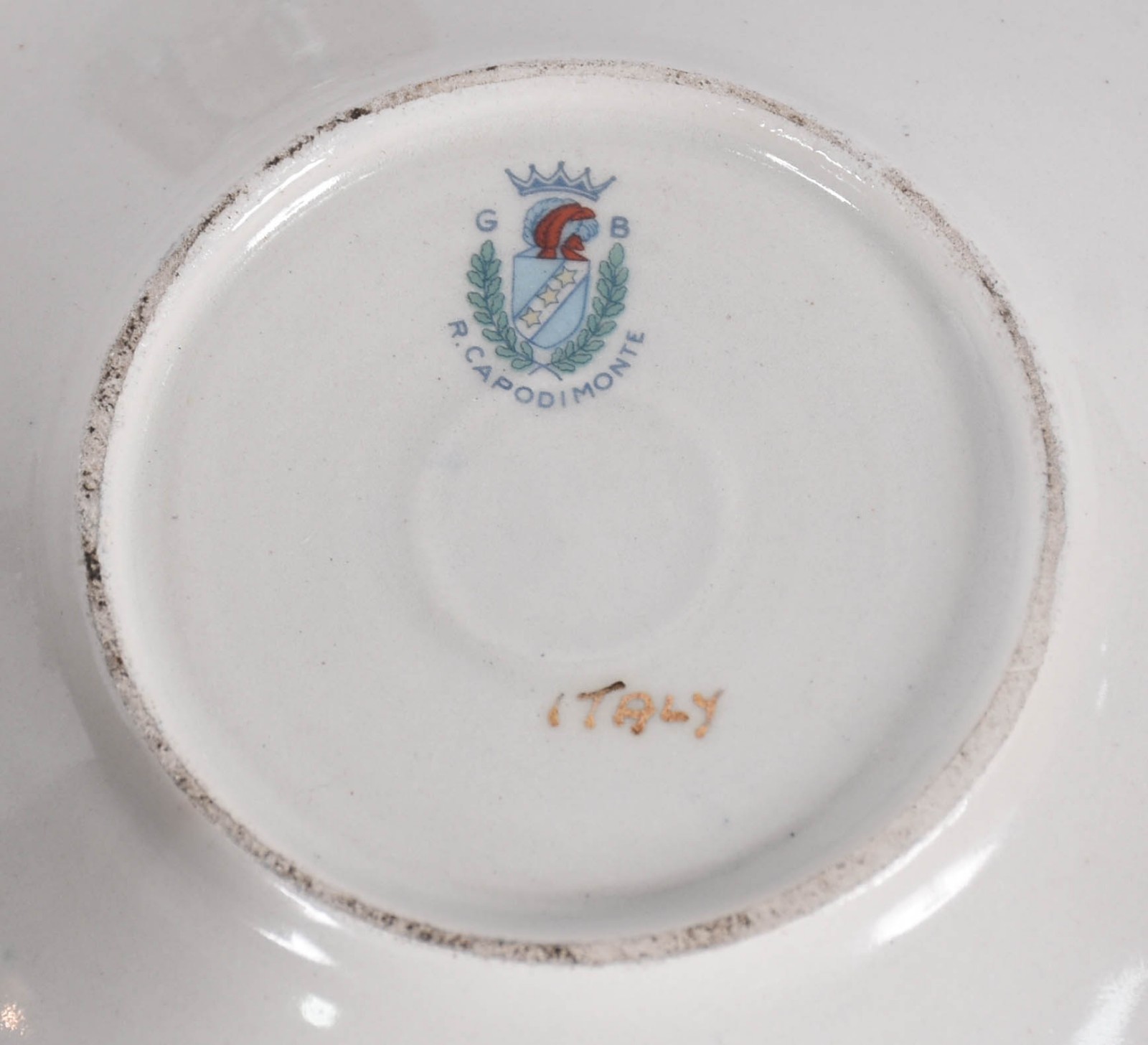 Serviço de chá de porcelana CAPODIMONTI composto de: bule, leiteira... - foto 3 de 7