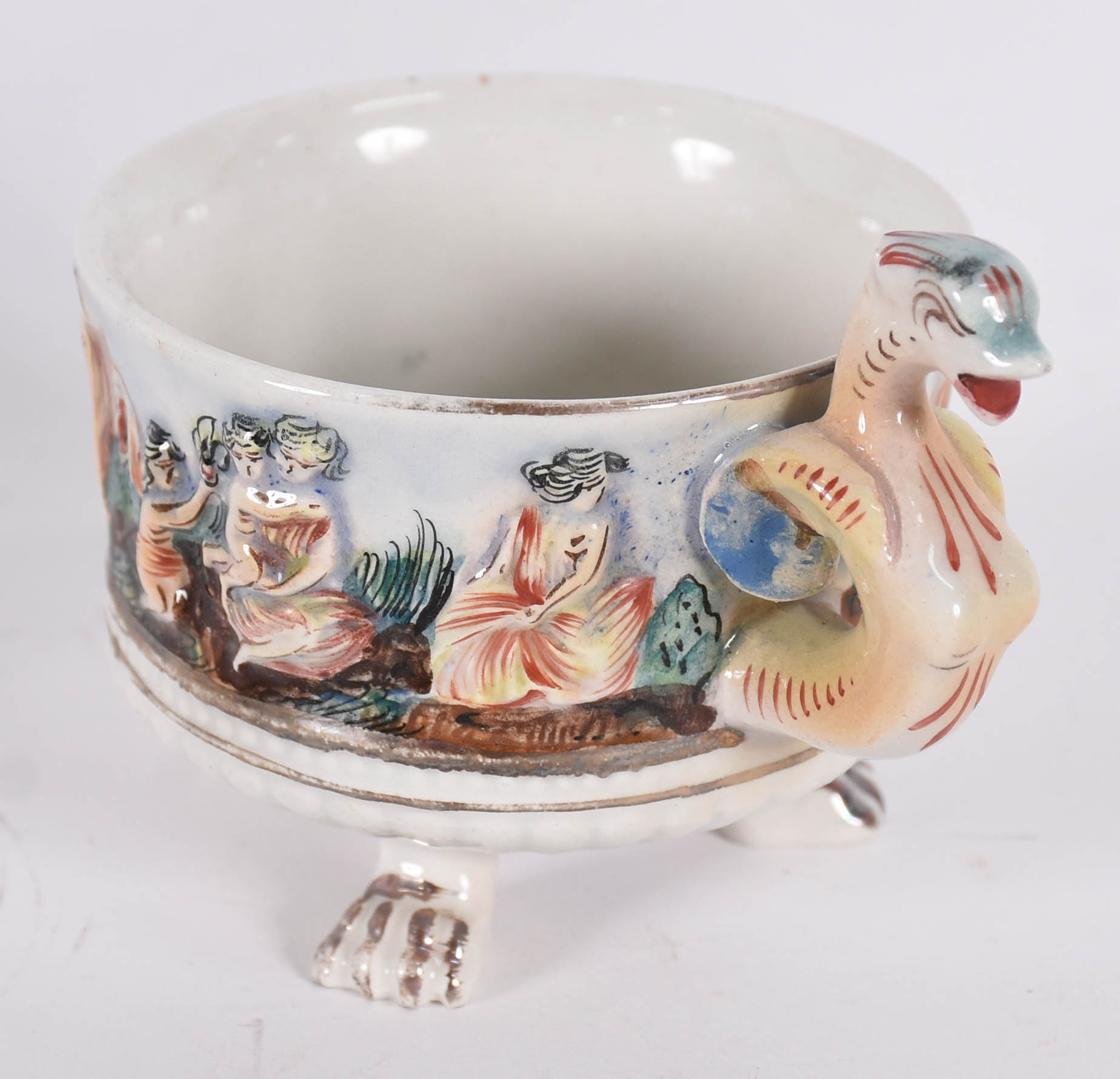 Serviço de chá de porcelana CAPODIMONTI composto de: bule, leiteira... - foto 4 de 7