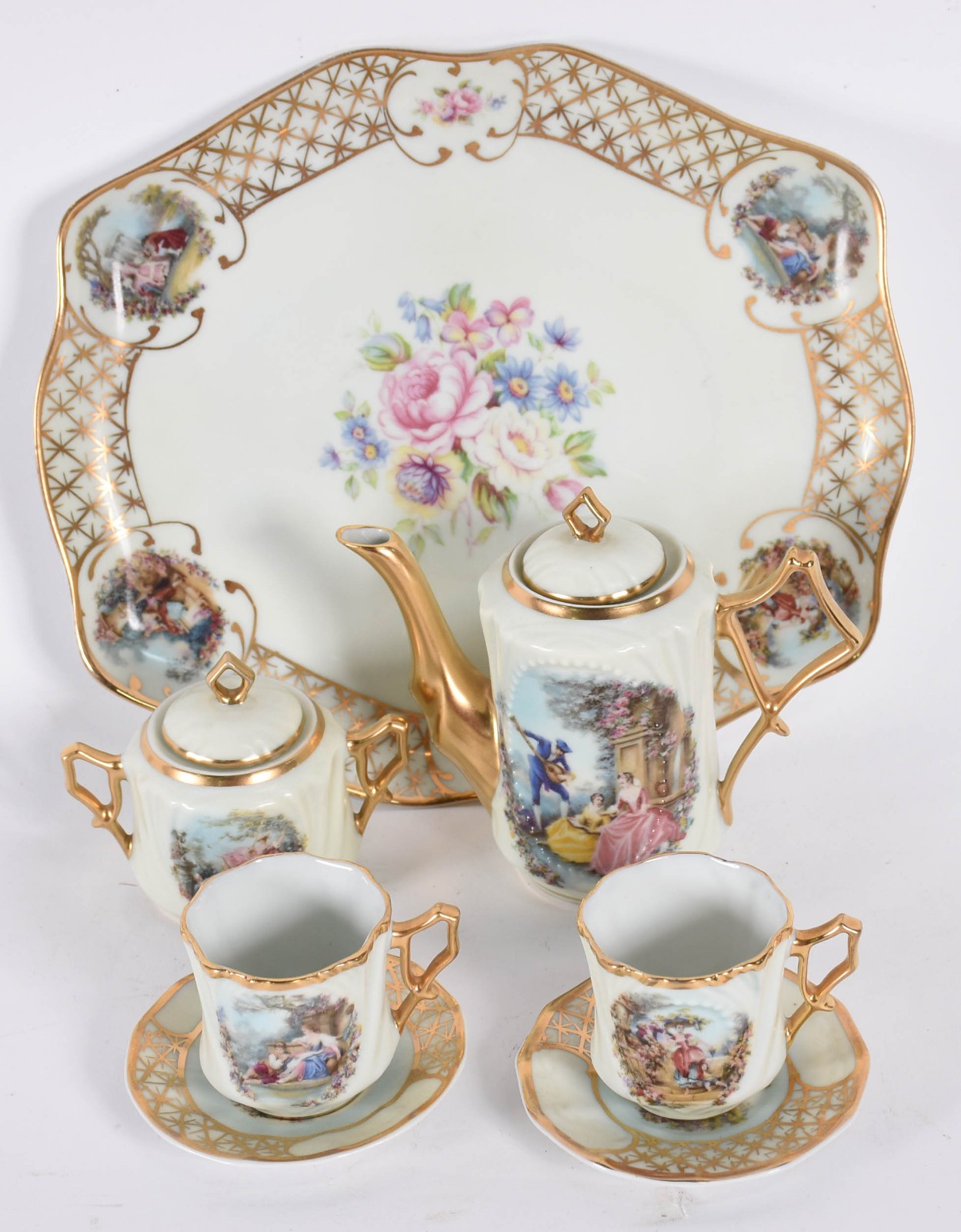 Diversas peças de porcelana TETE A TETE para café com 5 peças sendo 2... - foto 4 de 8