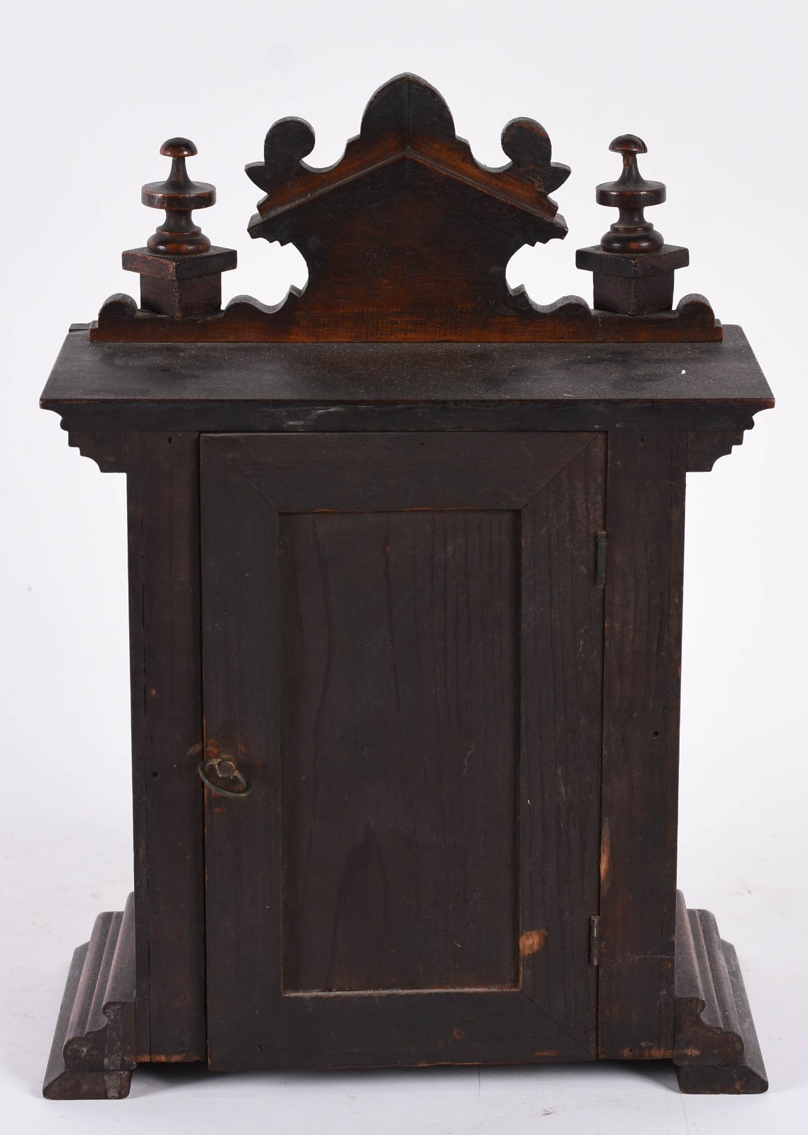 Relógio de mesa, marca Ansonia, caixa de madeira trabalhada. (sem... - foto 4 de 7