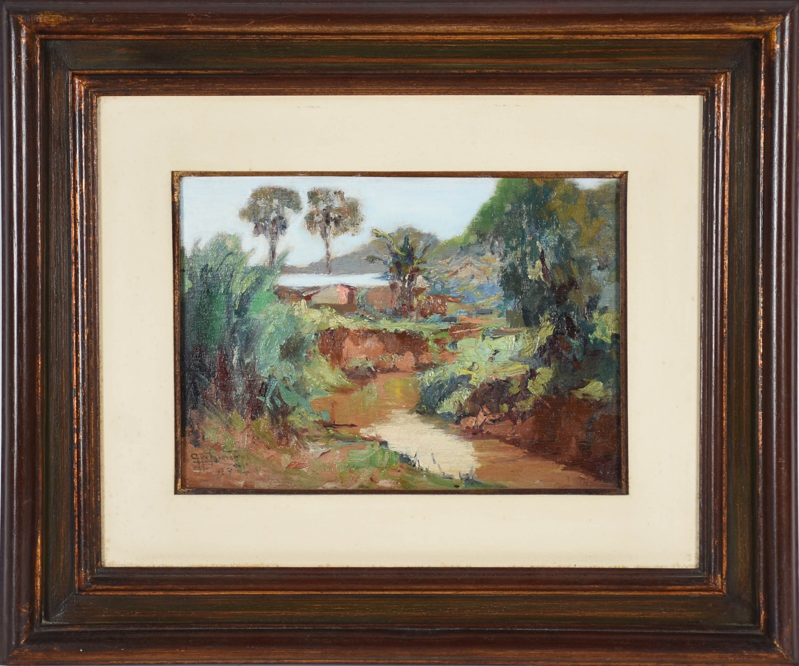 Antônio Parreiras (1860-1937), Paisagem com riacho - foto 2 de 4