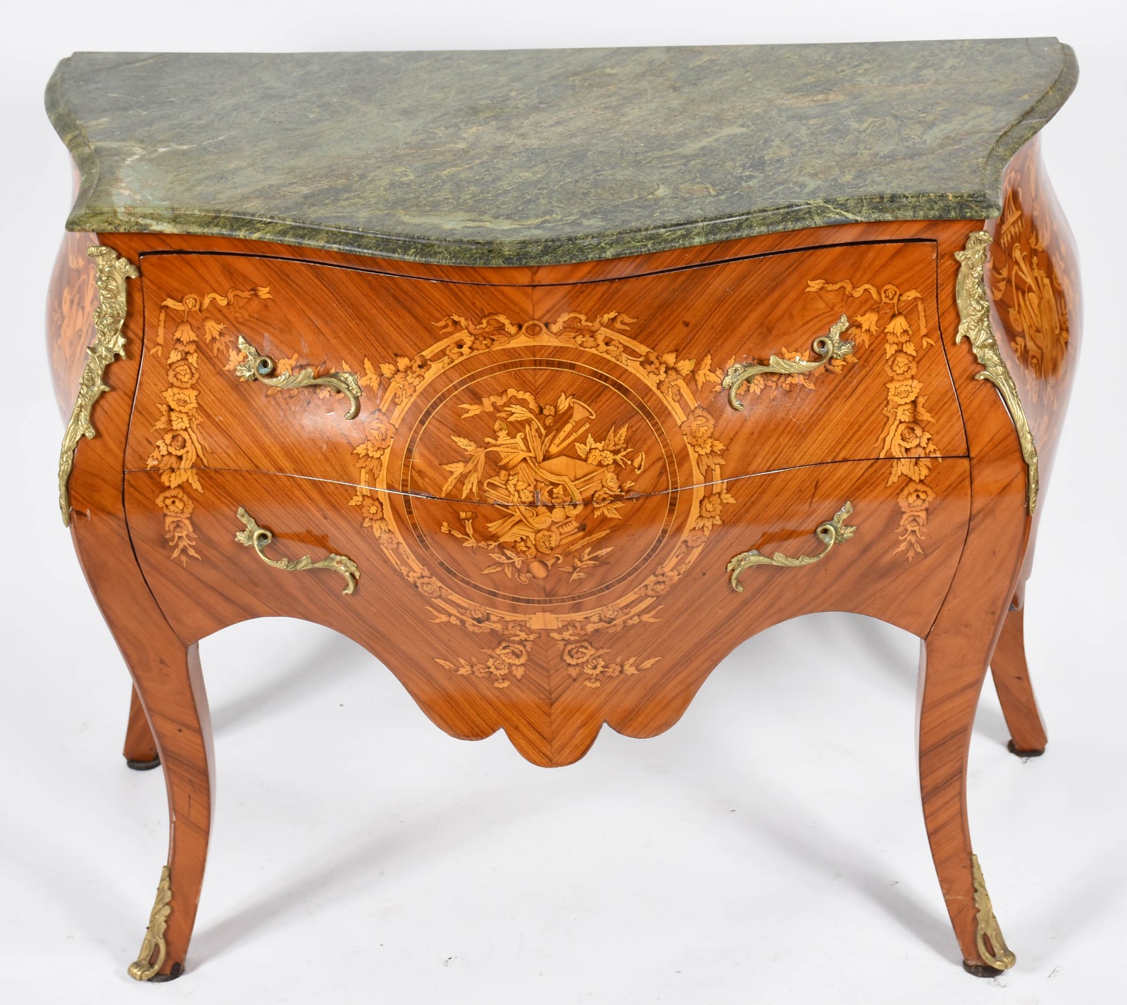 Comoda estilo francês com 2 gavetas, feitio bombe aplicações de... - foto 2 de 4
