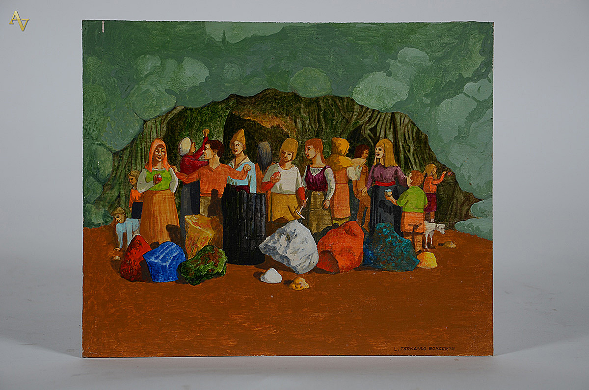 BORGERTH - Pigmentos - ose - 27 x 22 - 1997.(sem moldura)
