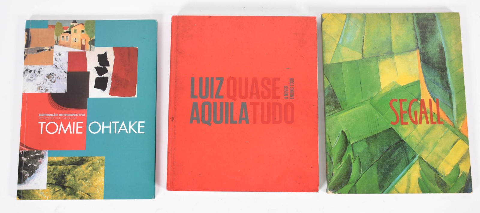 Três livros sendo, TOMIE OHTAKE, LUIZ AQUILA, SEGALL. - foto 1 de 5