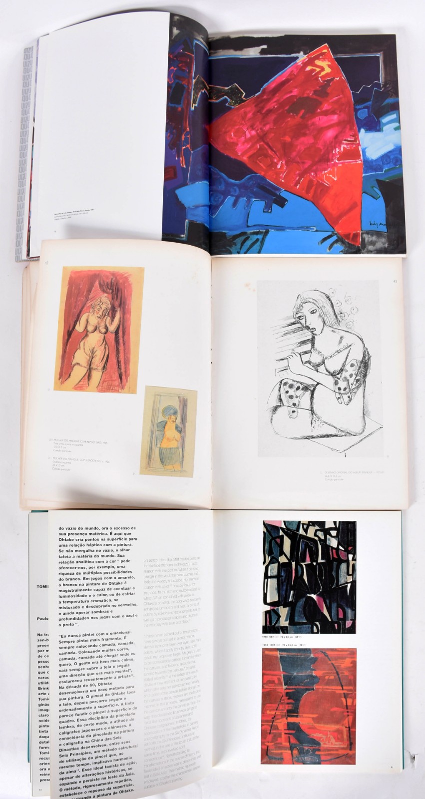 Três livros sendo, TOMIE OHTAKE, LUIZ AQUILA, SEGALL. - foto 3 de 5