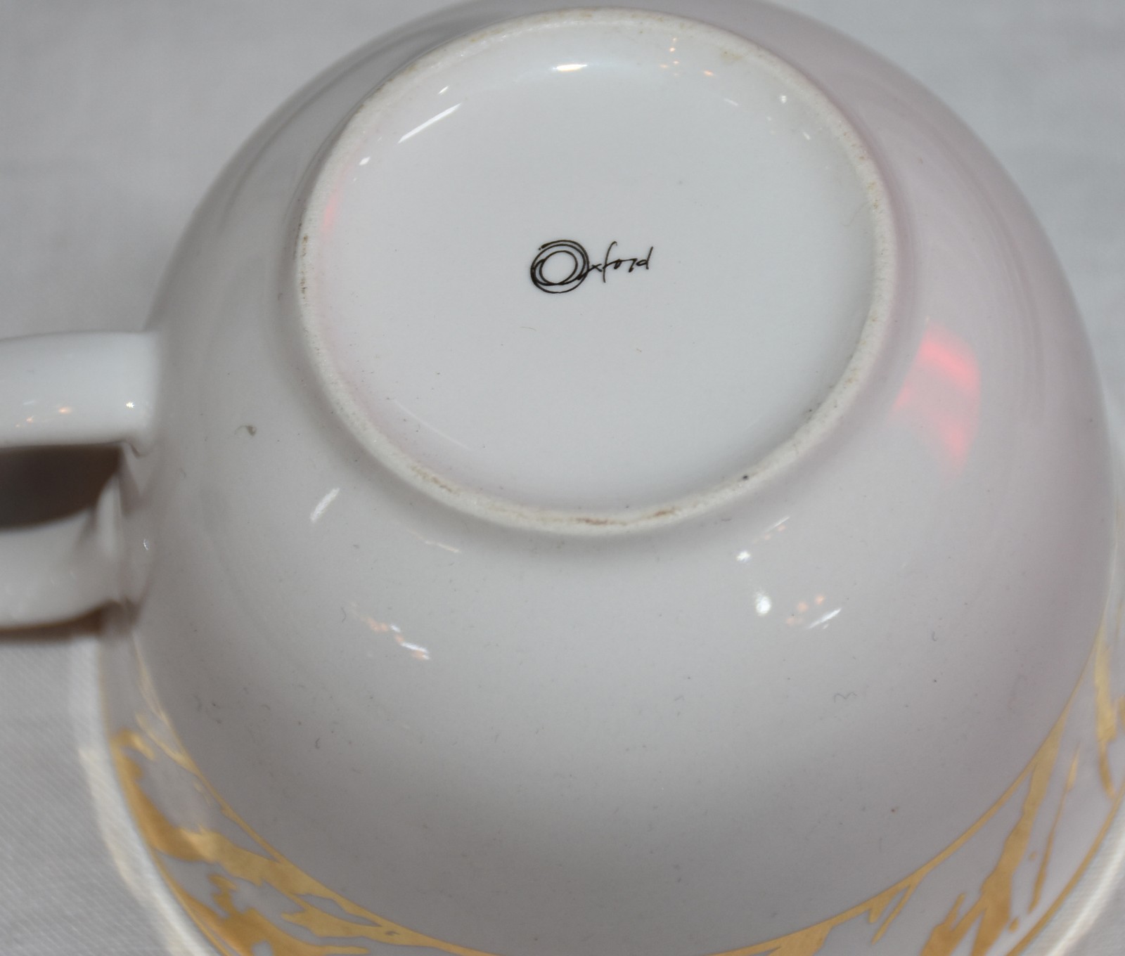Conjunto para chá e jantar de porcelana nacional Oxford na cor branca... - foto 5 de 5