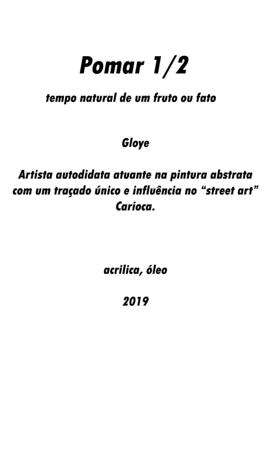 Gloye (1983), Pomar 1/2 - Tempo natural de um fruto ou fato - foto 4 de 4