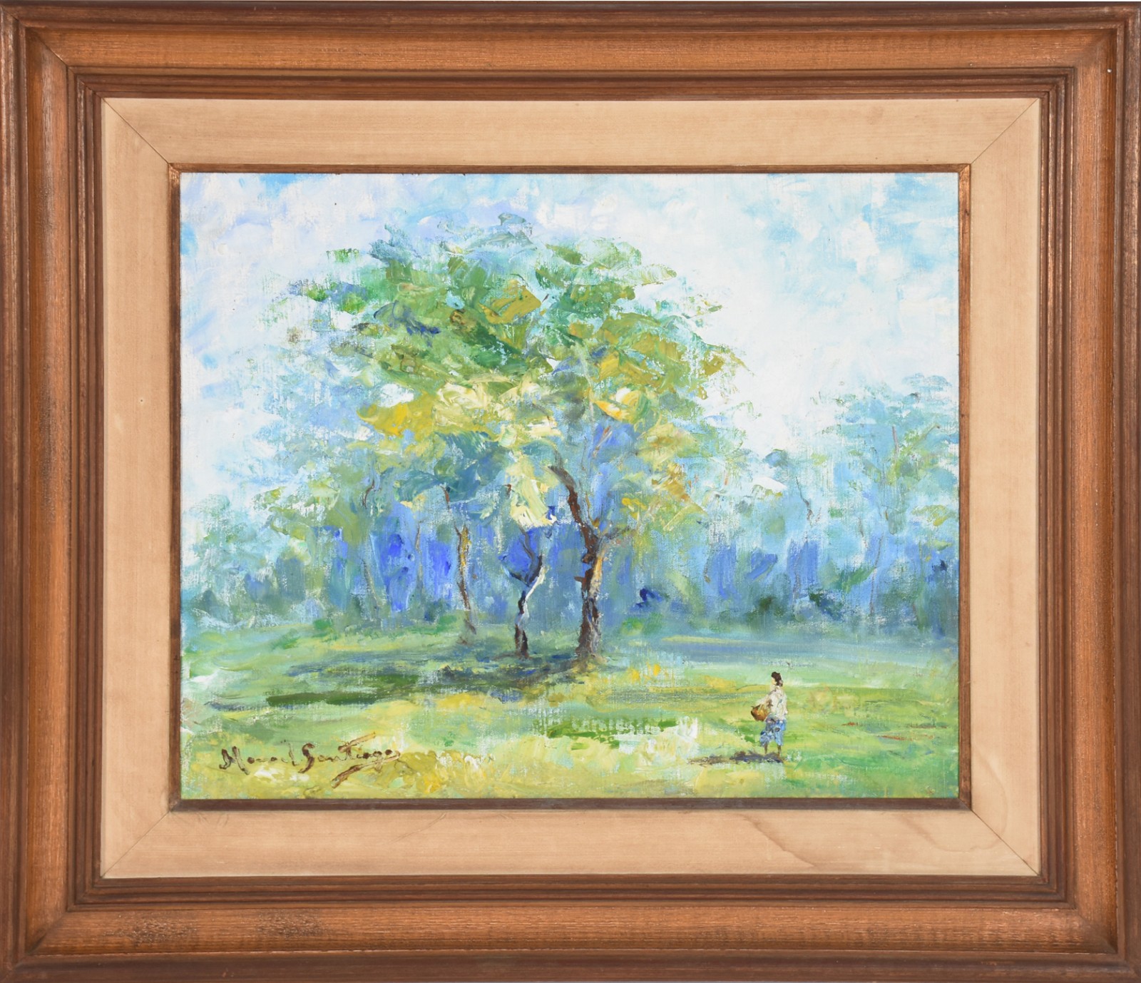 Manoel Santiago (1897-1987), Paisagem com figura - foto 4 de 4