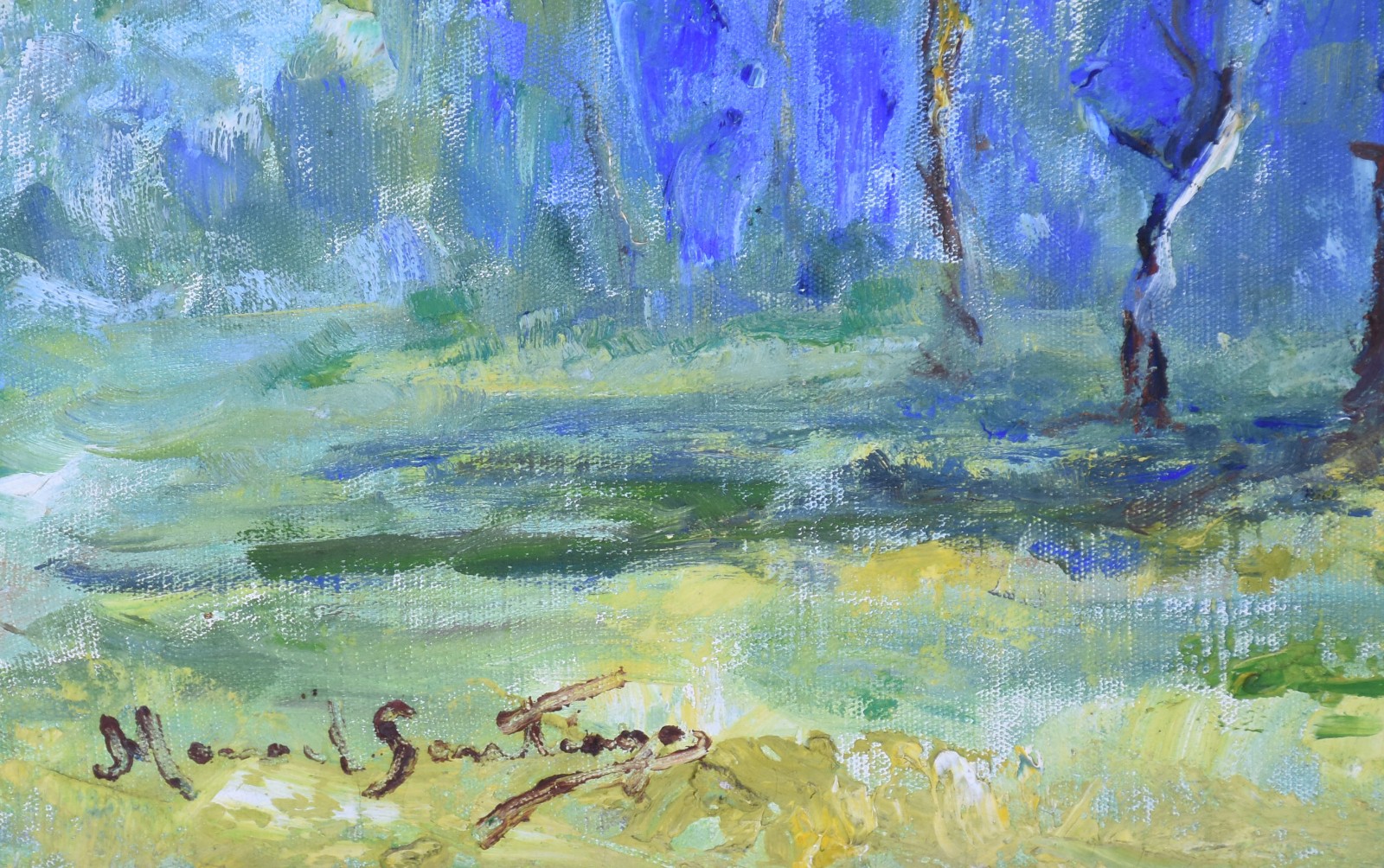 Manoel Santiago (1897-1987), Paisagem com figura - foto 2 de 4