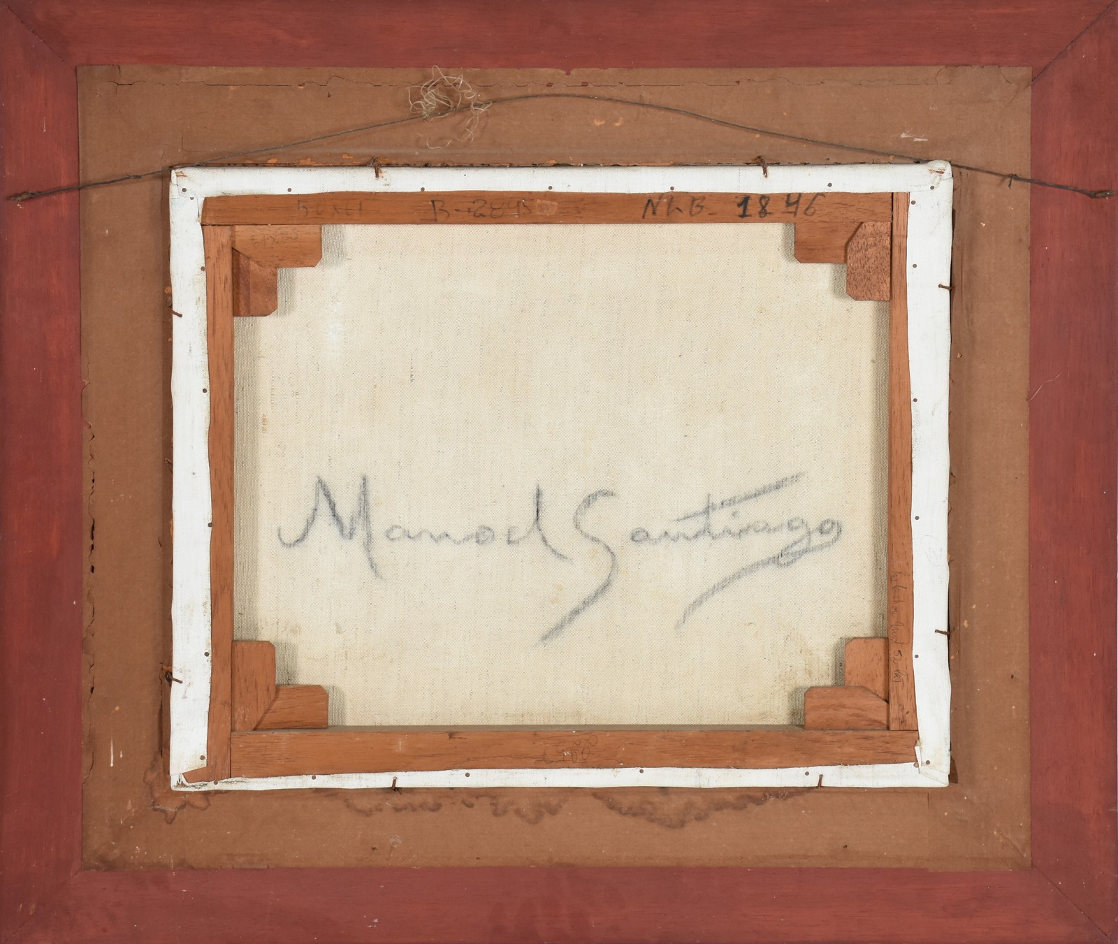 Manoel Santiago (1897-1987), Paisagem com figura - foto 3 de 4