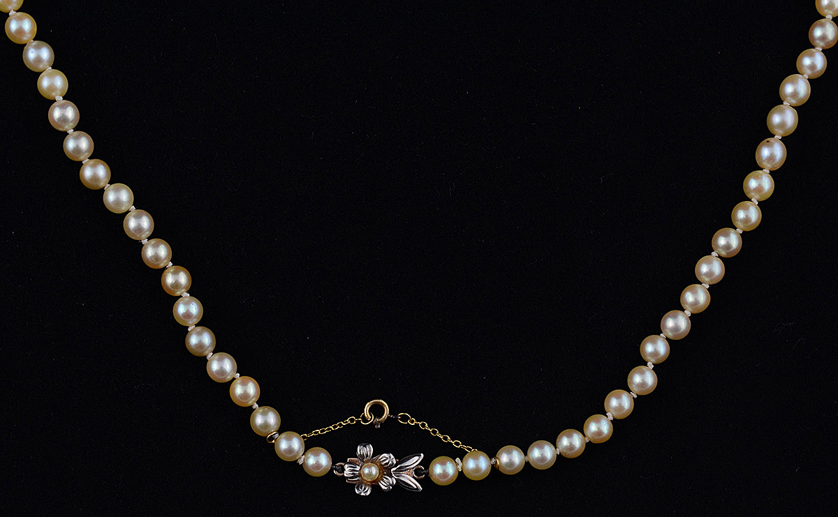 Colar de pérolas de uma volta - foto 1 de 2