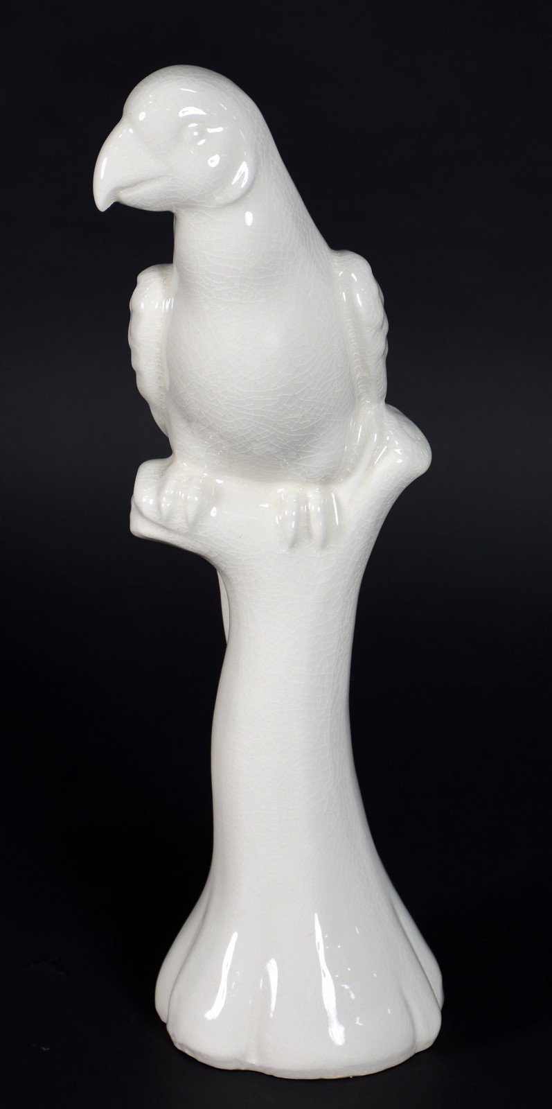 Estatueta de porcelana representando pássaro branco. - foto 1 de 4