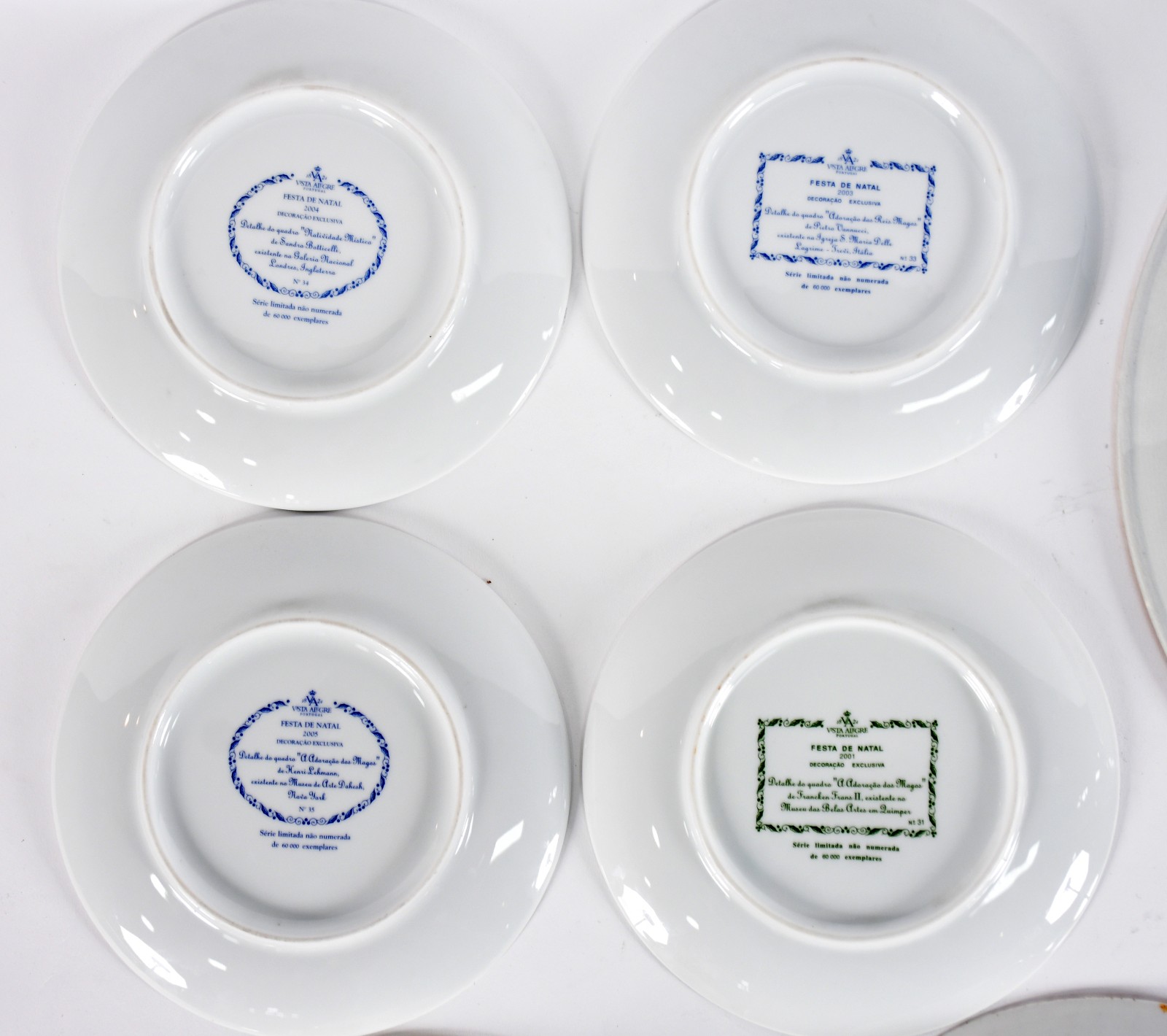 Diversos pratos decorativos de porcelana; sendo 4 portugueses Vista... - foto 3 de 6