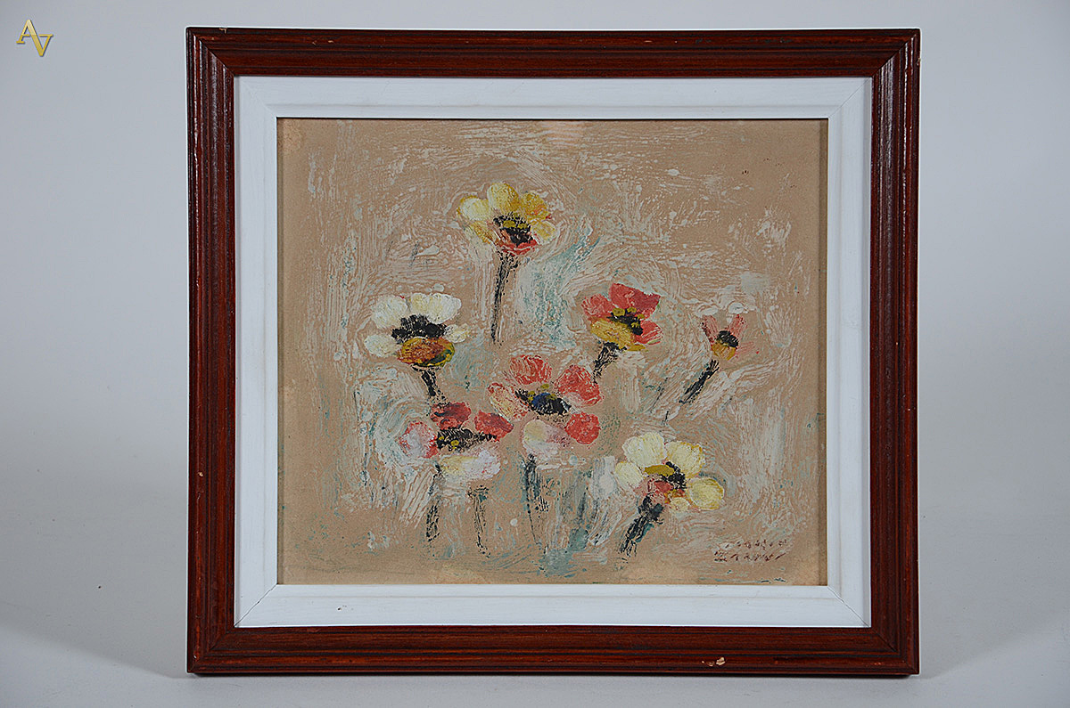 MARIO ZANINI - Flores - guache sobre papel - 23 x 27 - foto 1 de 4