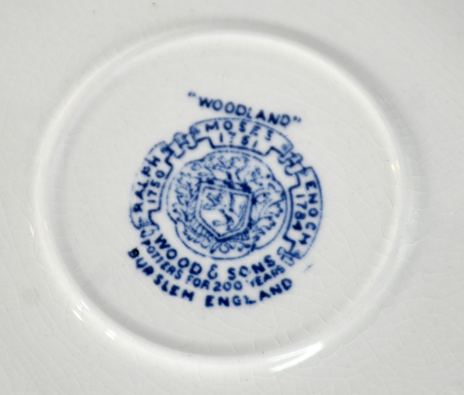Serviço de jantar de faiança inglesa "Woodland", Wood & Sons, azul e... - foto 5 de 5