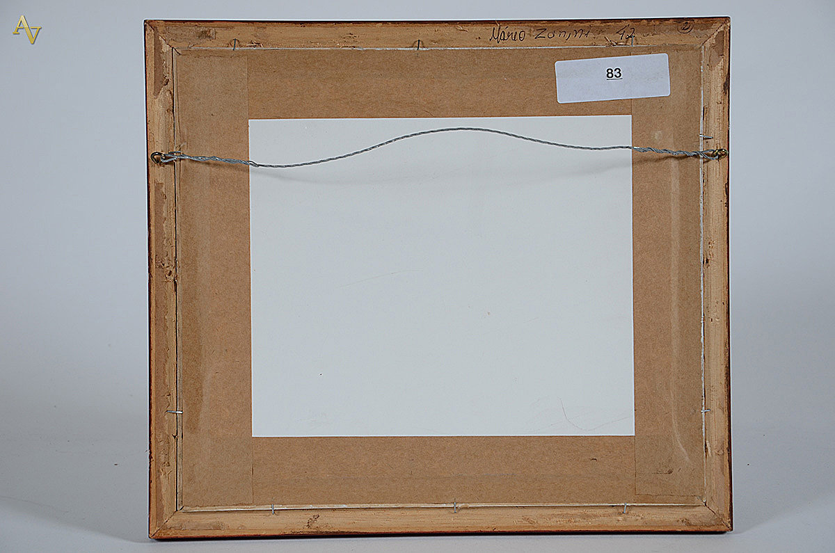 MARIO ZANINI - Flores - guache sobre papel - 23 x 27 - foto 4 de 4