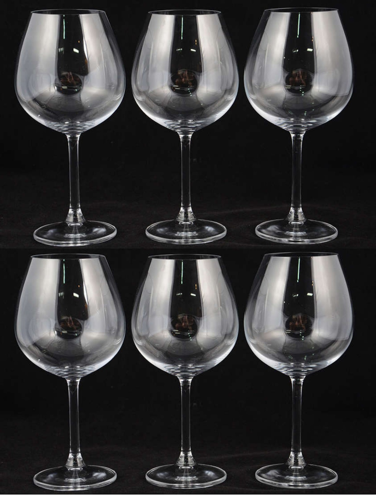 Seis taças de cristal ballon, 650 ml. - foto 1 de 2