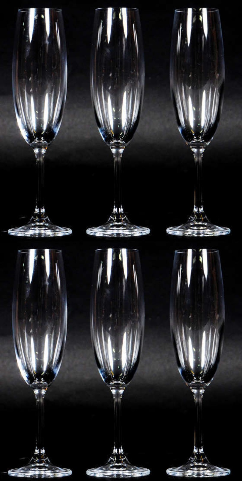 Seis flutes de cristal para champagne, 210 ml. - foto 2 de 2