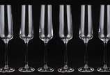 Seis flutes de cristal para champagne, 235 ml. - Seis flutes de cristal para champagne, 235 ml.