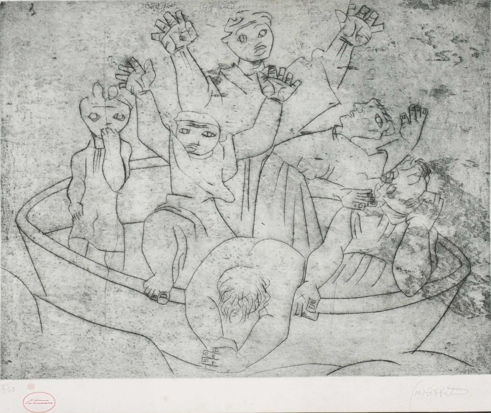 Cândido Portinari (1903-1962), A Barca - foto 1 de 7