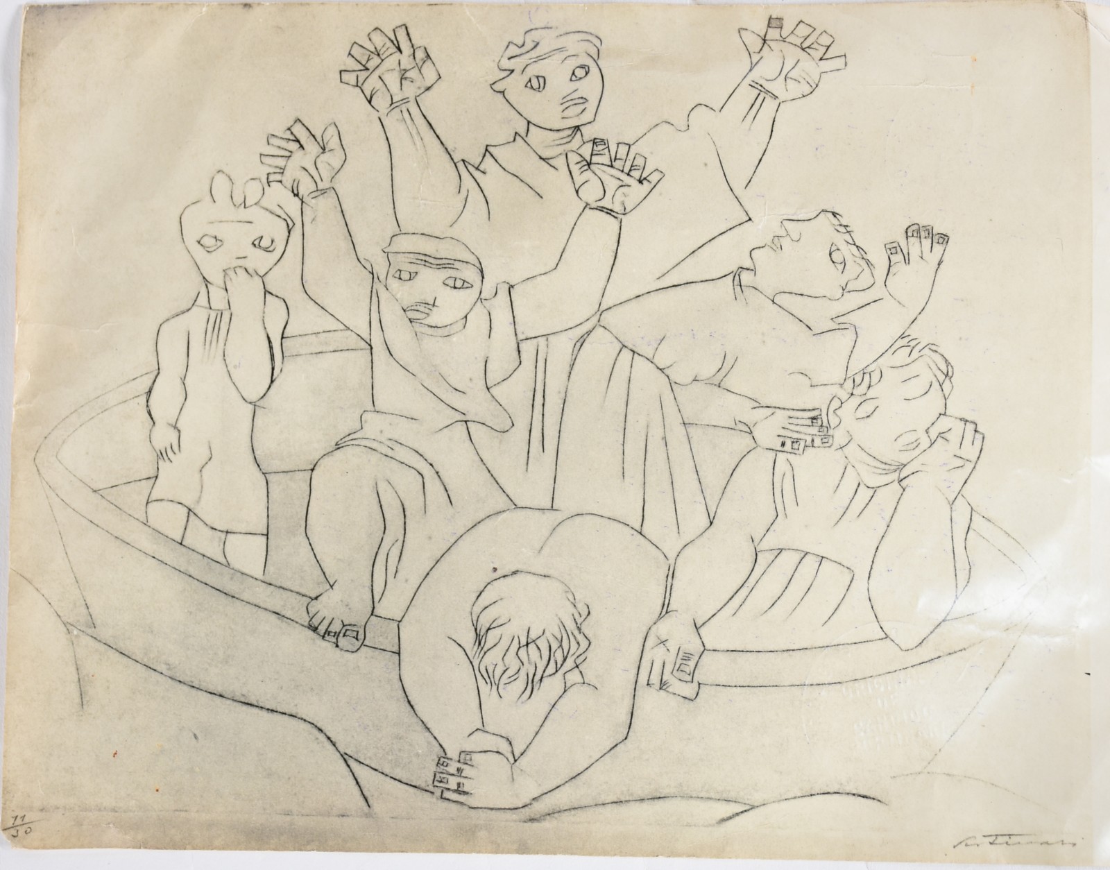 Cândido Portinari (1903-1962), A Barca - foto 7 de 7