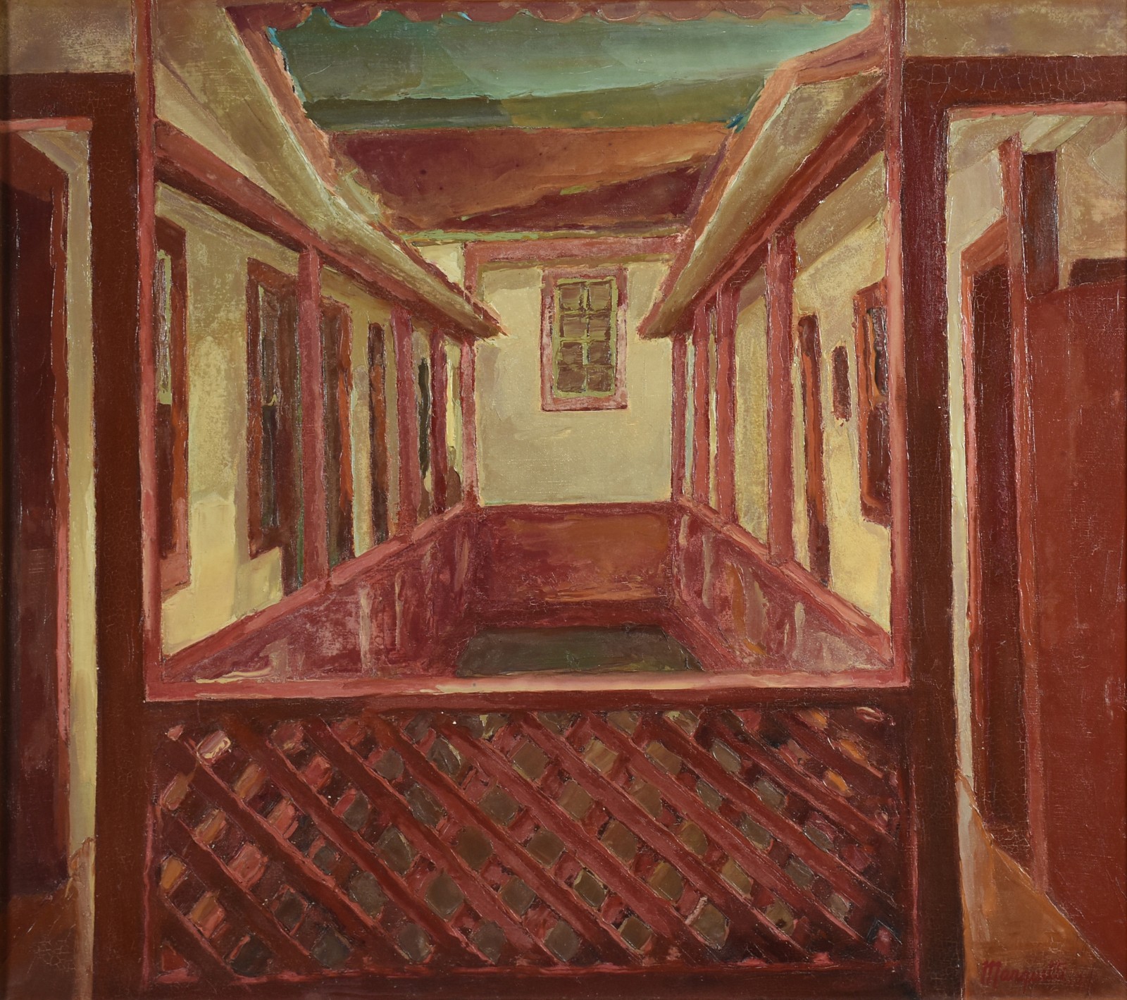 Ivan Marquetti (1941-2004), Pátio Interno da Biblioteca de Diamantina - 1970 - foto 1 de 4