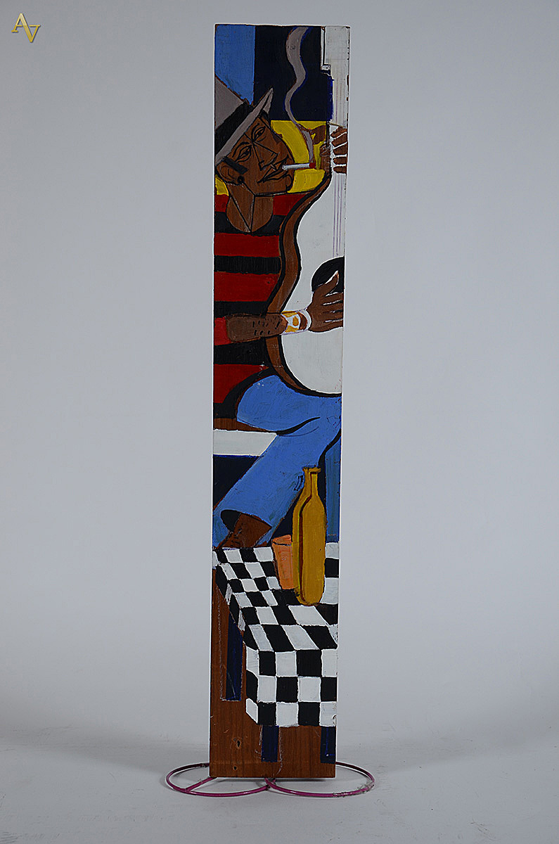 NOEL SALDANHA MARINHO - Talha de madeira com pintura em policromia... - foto 1 de 2