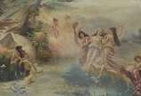 L. ANDERSON, Cenas do Paraíso - Óleo sobre tela (com pequeno restauro).