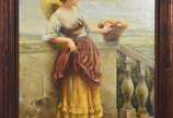 L. ANDERSON, Figura Feminina - óleo sobre tela.