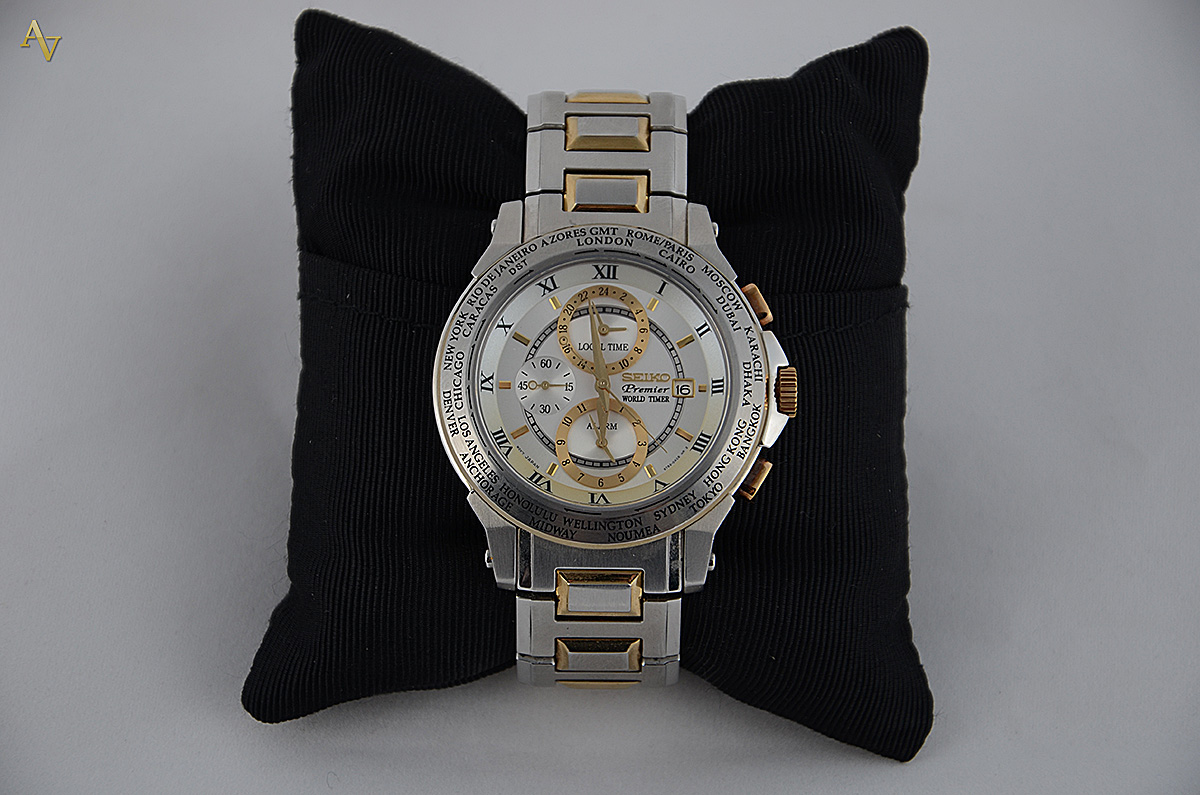 Relógio SEIKO, quartz com cronógrafo. Acompanha certificado. - foto 1 de 2