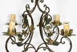Lustre de metal para 4 luzes. - Lustre de metal para 4 luzes.