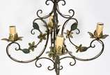 Lustre de metal para 4 luzes. - Lustre de metal para 4 luzes.