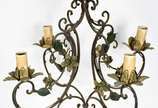 Lustre de metal para 4 luzes. - Lustre de metal para 4 luzes.