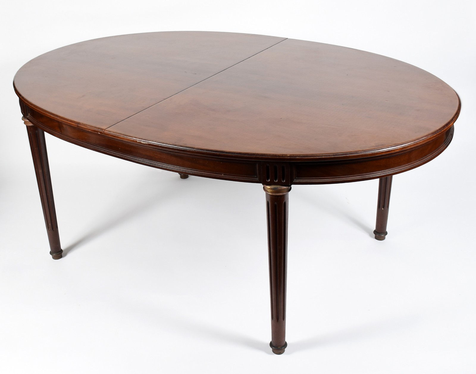 Mesa de jantar de madeira nobre, com tábua extensora de 50 cm, pernas... - foto 1 de 4