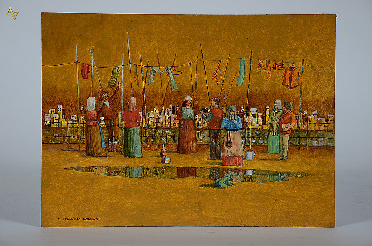 BORGERTH - A poça - ose - 33 x 24 - 1995.(sem moldura)