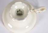 Aparelho de café de porcelana Rosenthal compost... - Aparelho de café de porcelana Rosenthal composto de: 10 xícaras com pires, leiteira e açucareiro. Total de 12 peças.