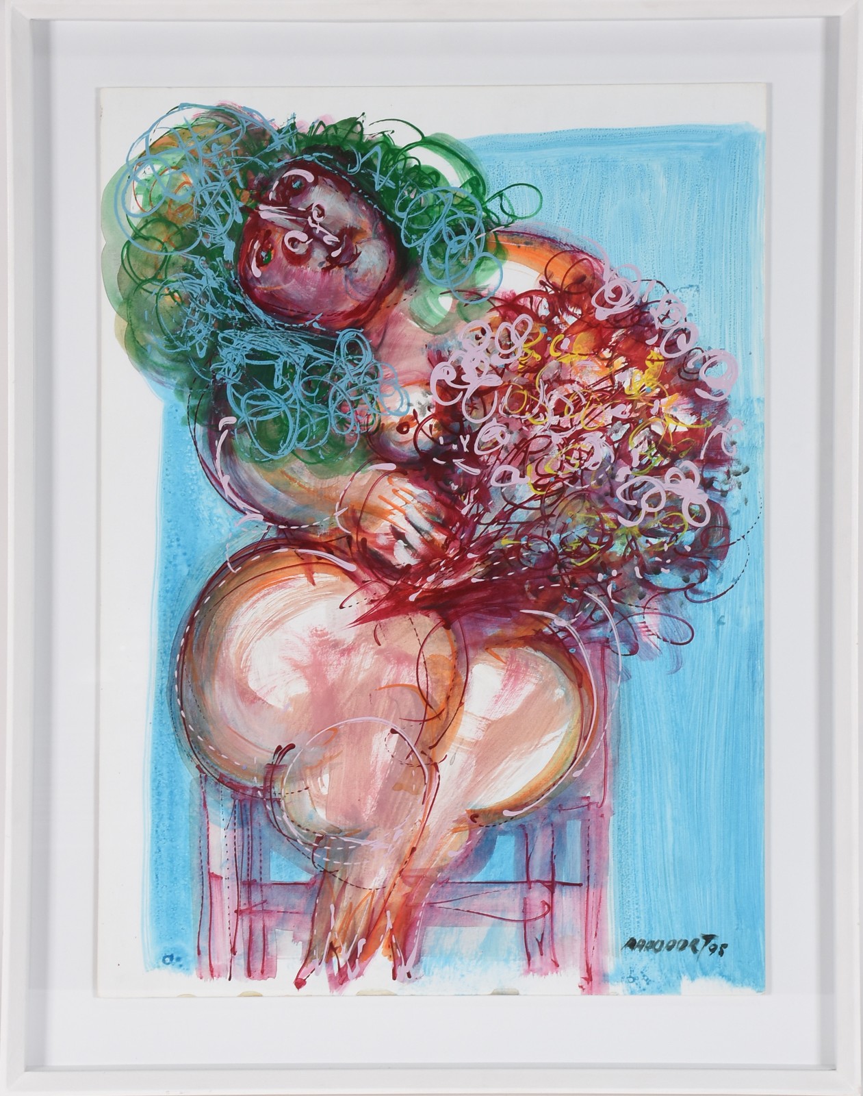 Alexandre Rapoport (1929), Mulher com Bouquet de Flores - foto 2 de 4