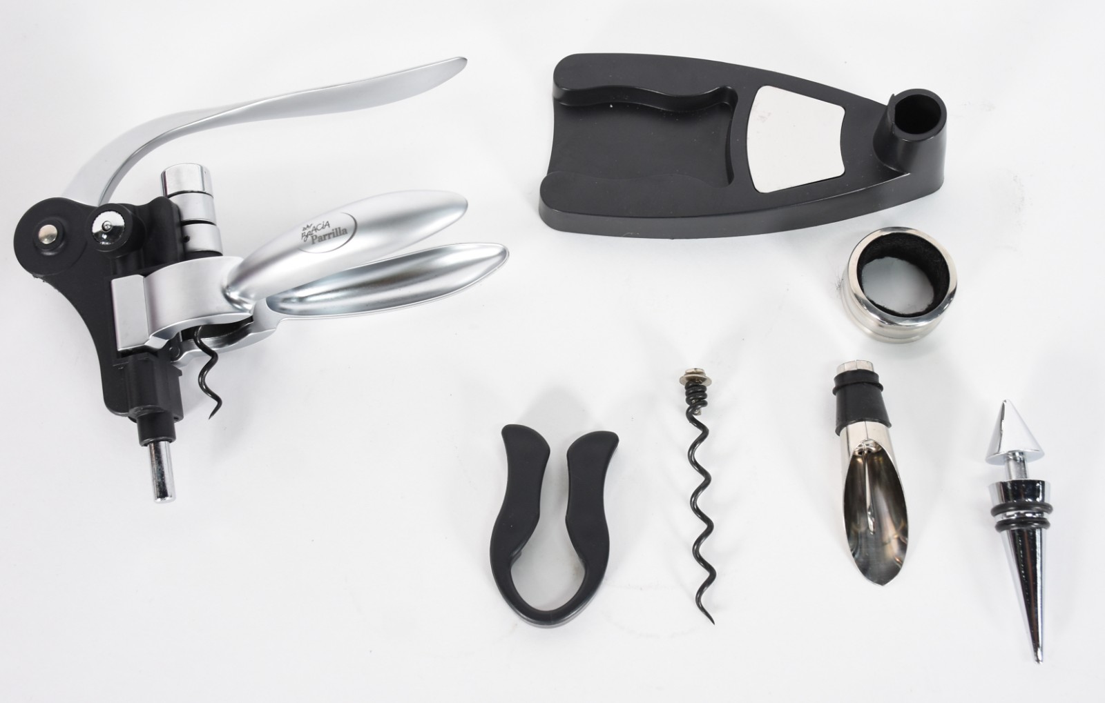 Conjunto para vinho com sacarolhas e outros acessórios, no estojo... - foto 3 de 5