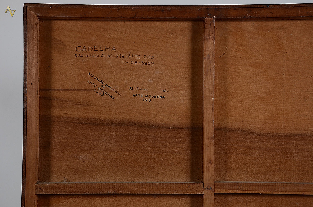GADELHA, ALMIR - Abstrato (carimbo no verso do XI Salão Nacional de... - foto 5 de 5