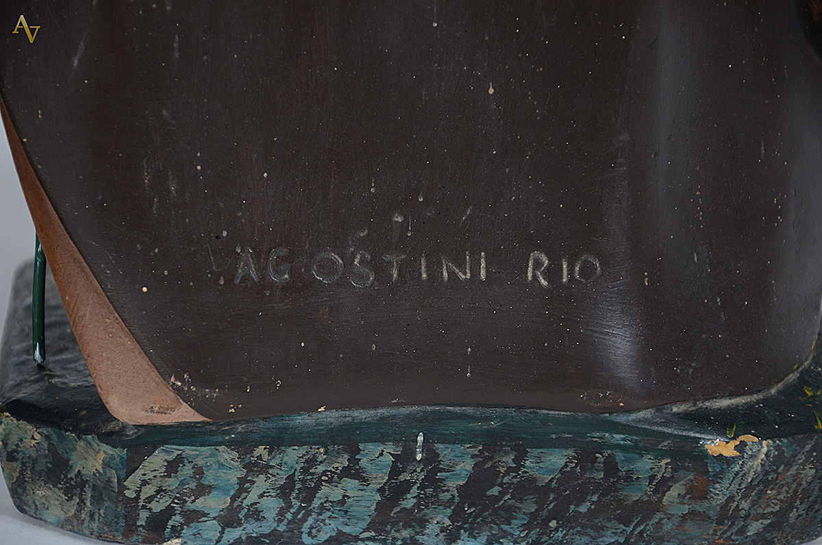 AGOSTINI - São Cosme e São Damião (assinados)- Par de imagens de... - foto 3 de 5