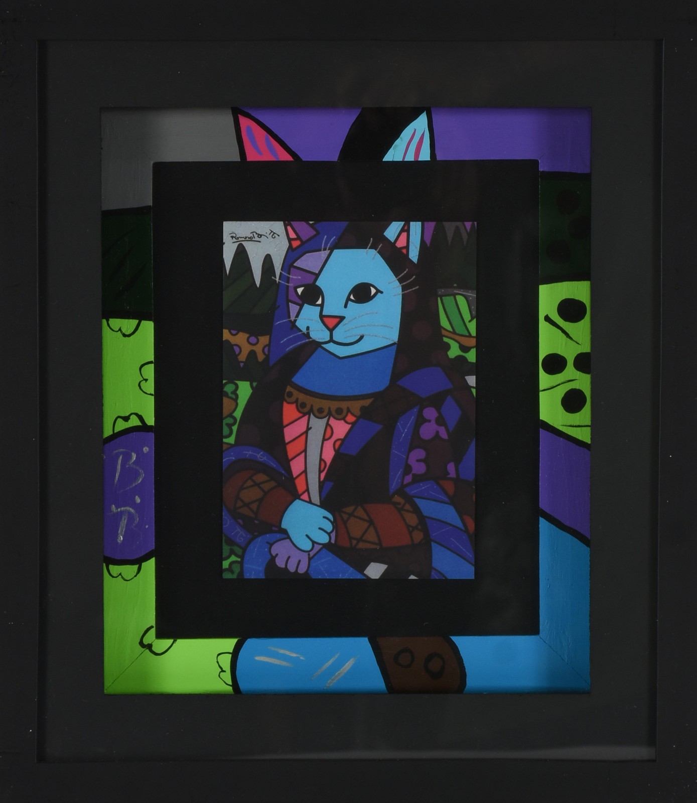 Romero Britto (1963), Monalisa Cat - foto 1 de 3