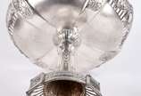 WMF (1853),  - Fruteira de metal WMF com interior de cristal.