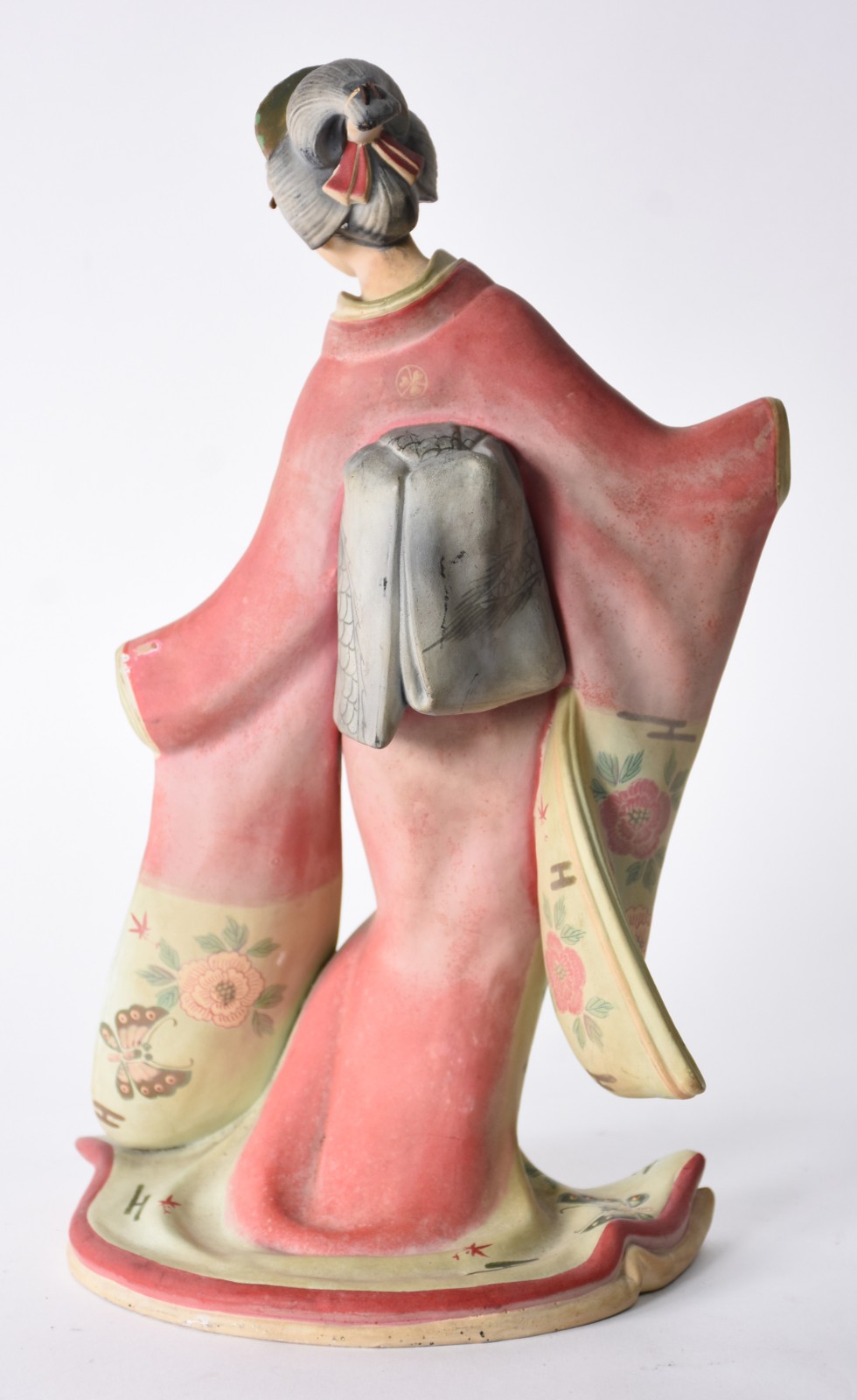Escultura de cerâmica representando gueixa (faltando as mãos). - foto 4 de 4
