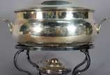 Rechaud de metal prateado. 11,5 L. - Rechaud de metal prateado. 11,5 L.