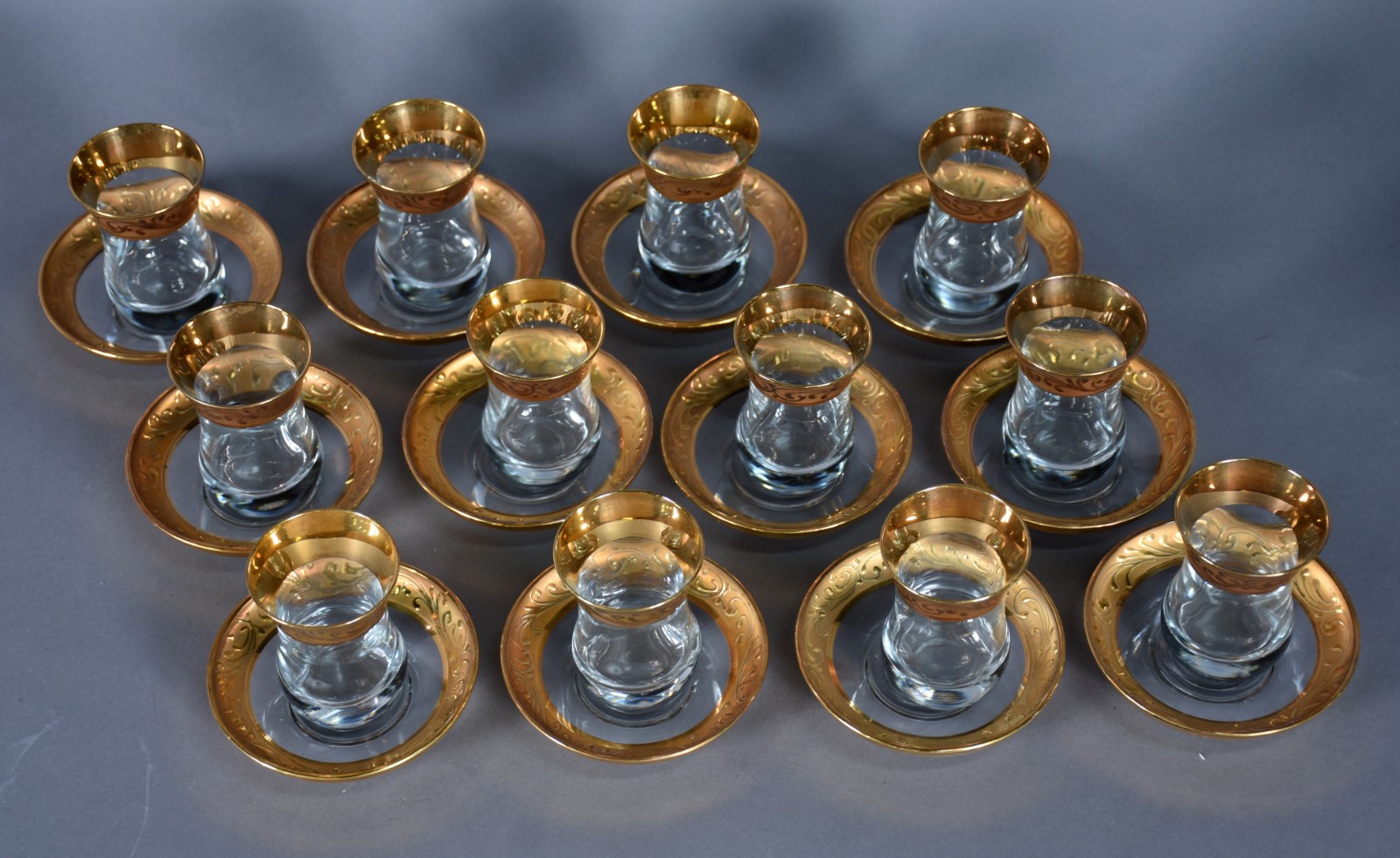 Conjunto turco de vidro para chá com 12 peças. - foto 2 de 7